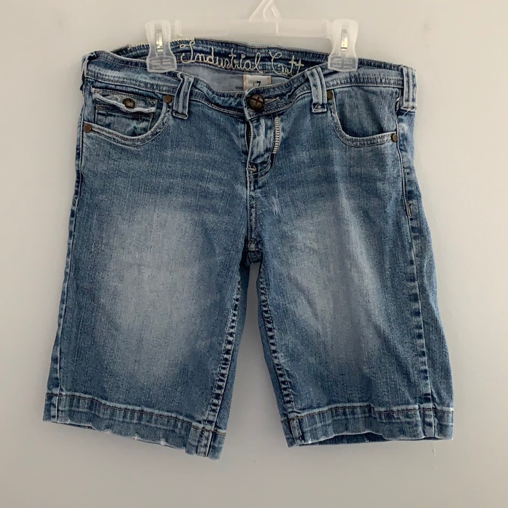 Industrial Cotton Jean Shorts
